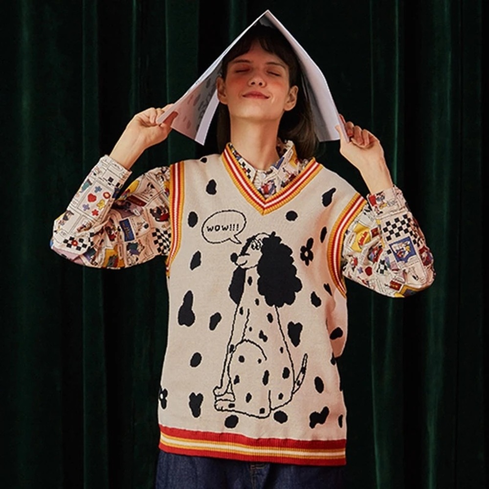 Kina and Tam Dalmatian Vest